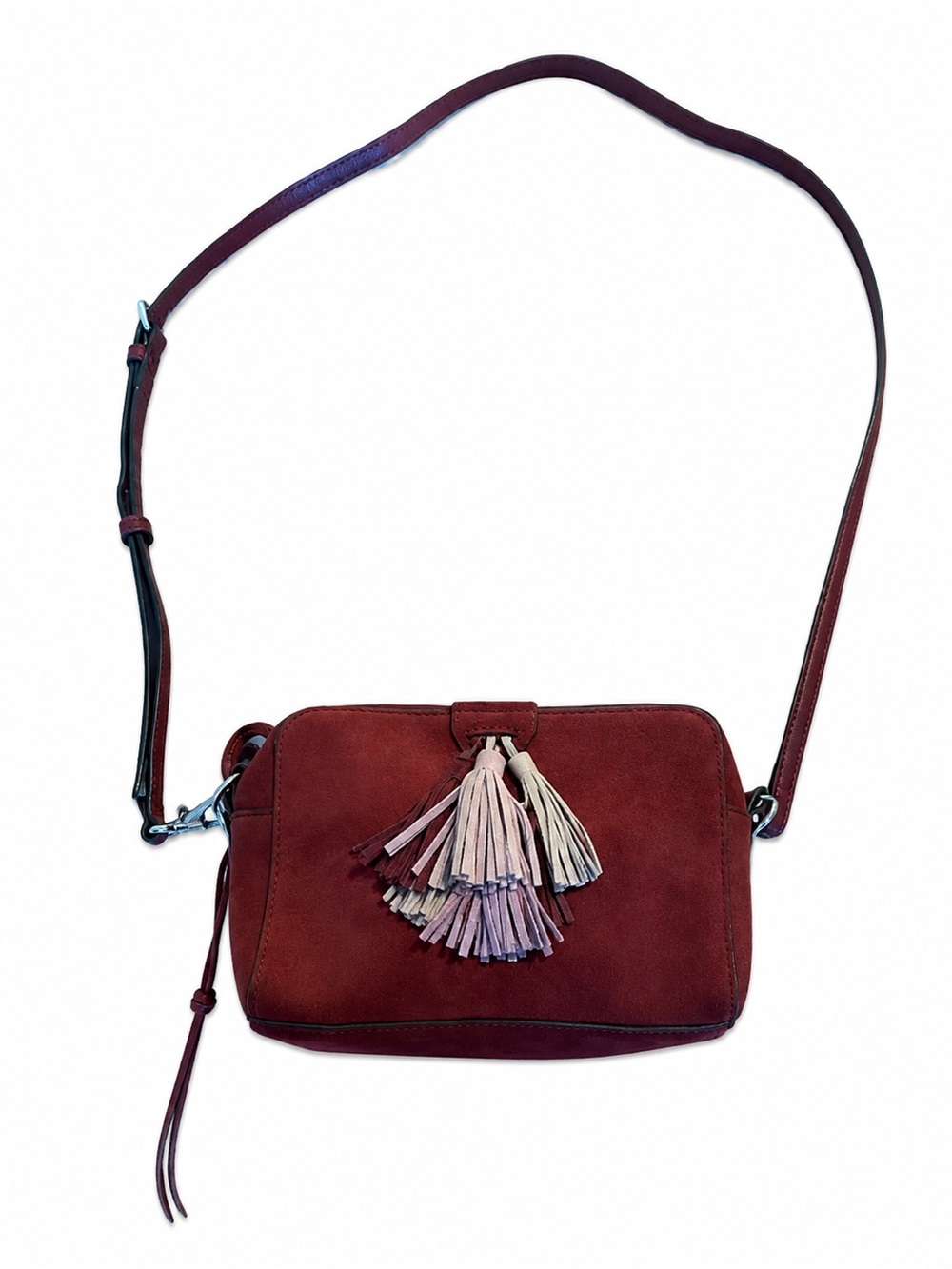 Rebecca Minkoff Sofia Suede & Leather Tassel Crossbody Bag